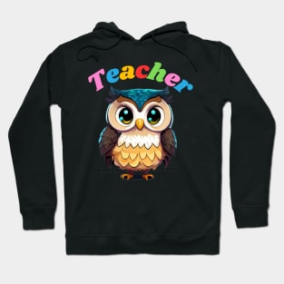 Teacher cartoon owl Hoodie